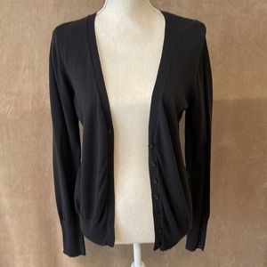 Worthington; Black Cardigan M